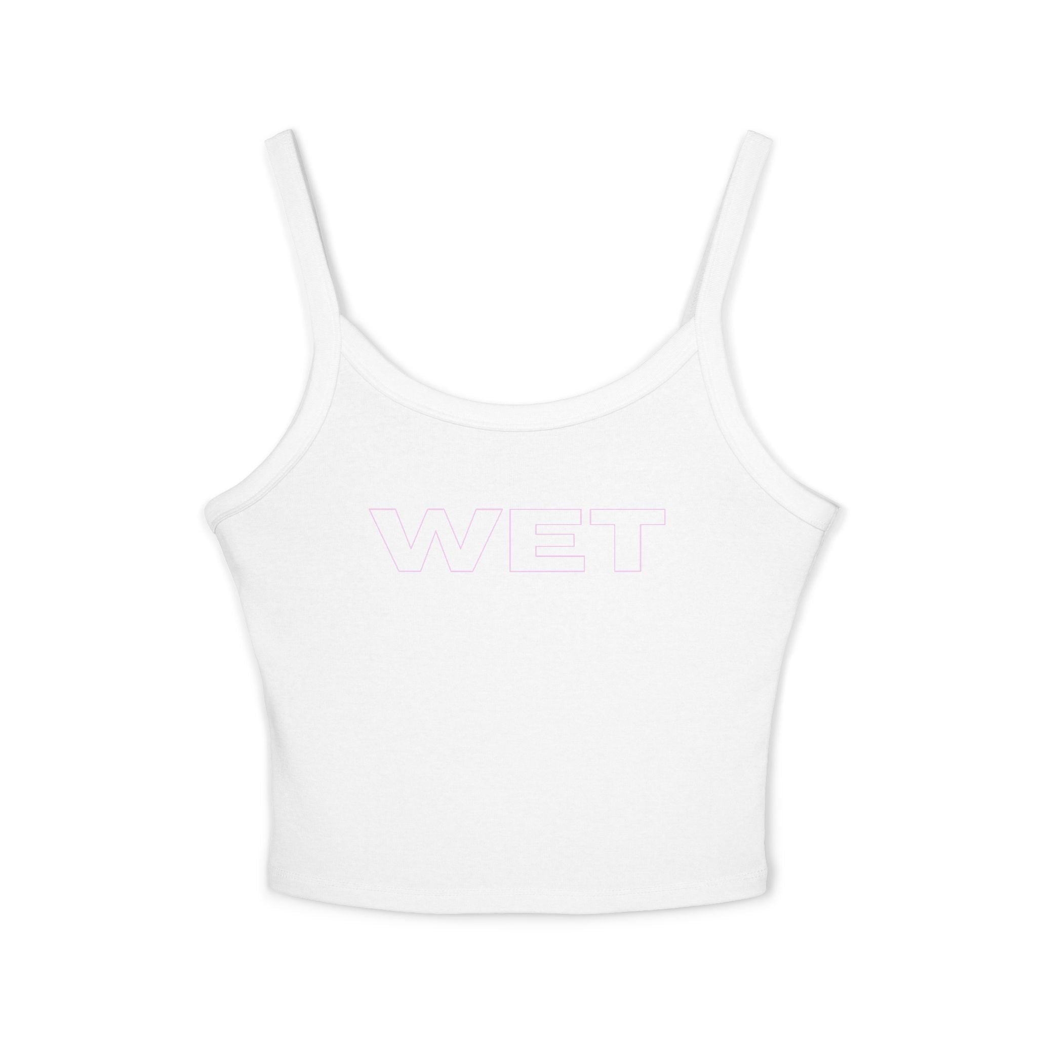 WET pink graphic bold text Tank Top | Drop 002 | BMADINC